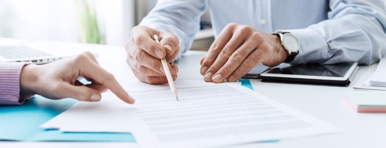 Signing a contract